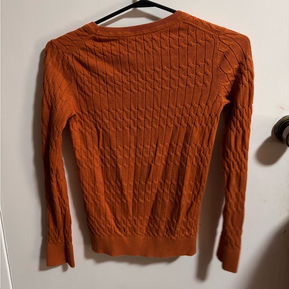 TOMMY HILFIGER Orange Long Sleeve Sweater - Picture 2 of 2